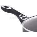 Antiadherente Jumbo Cooker / Saute Pan Grey 11 pulgadas (5.5-Quart) - Deep Frying Pan Utensilios de Cocina con Tapa de Vidrio - Apto para el Lavaplatos por Utop